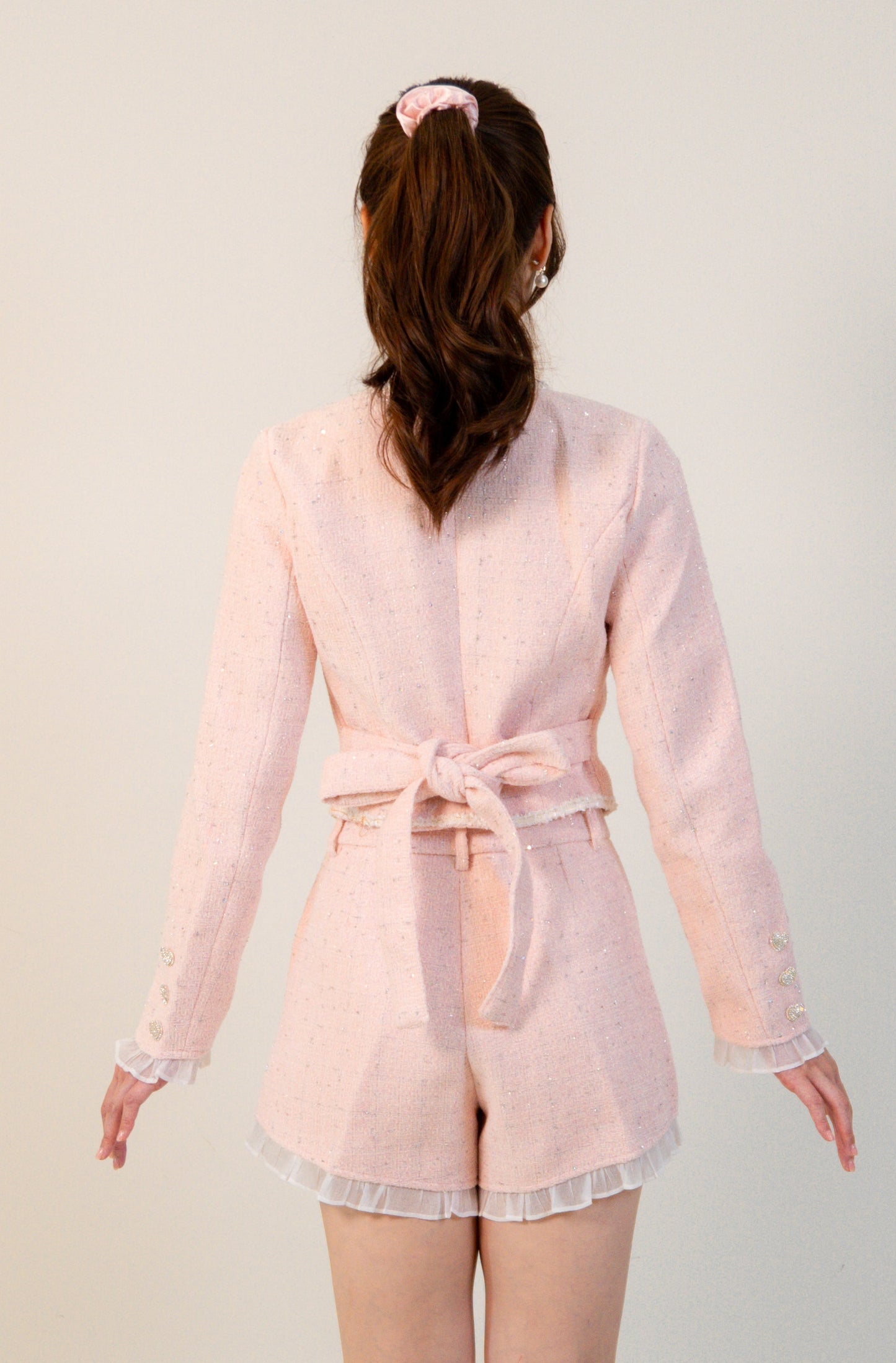 Charlotte Shorts Set Soft Pink