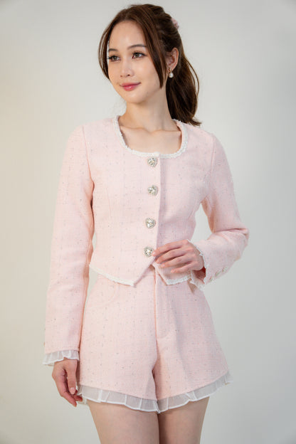 Charlotte Shorts Set Soft Pink