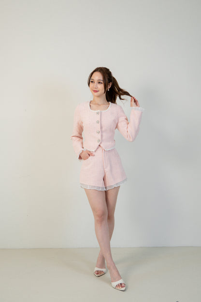 Charlotte Shorts Set Soft Pink