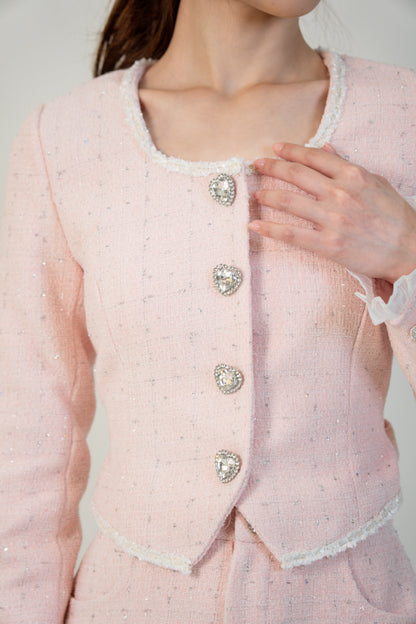 Charlotte Shorts Set Soft Pink