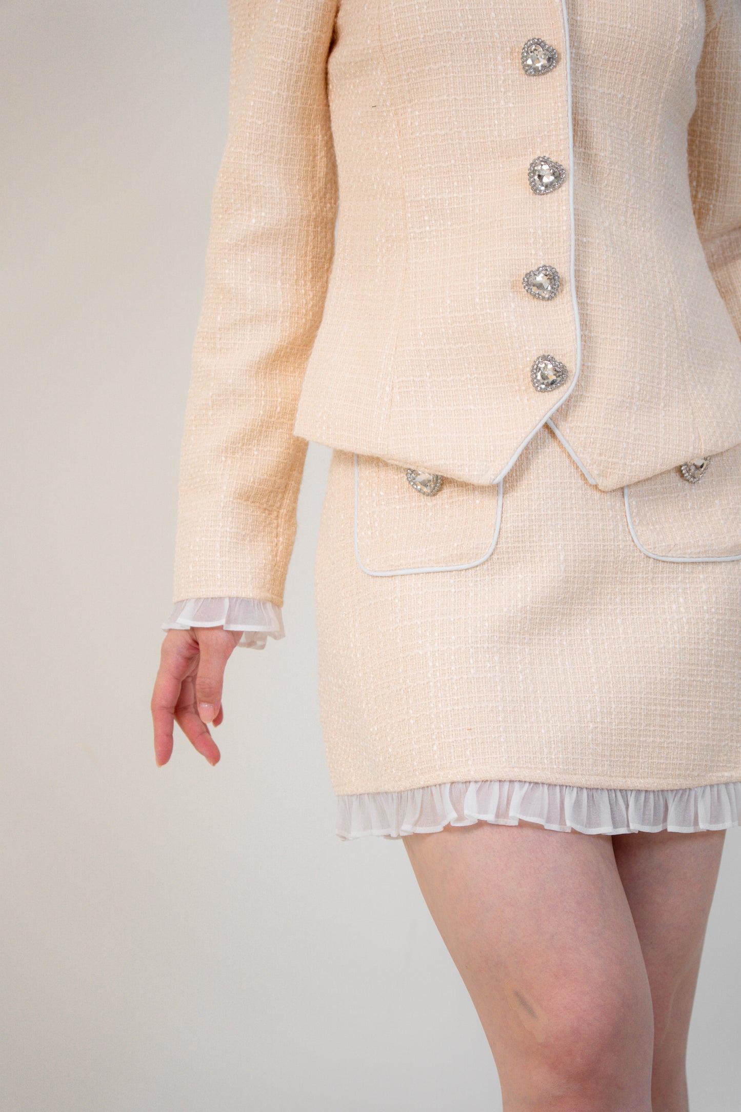 Elise Skirt Set Beige