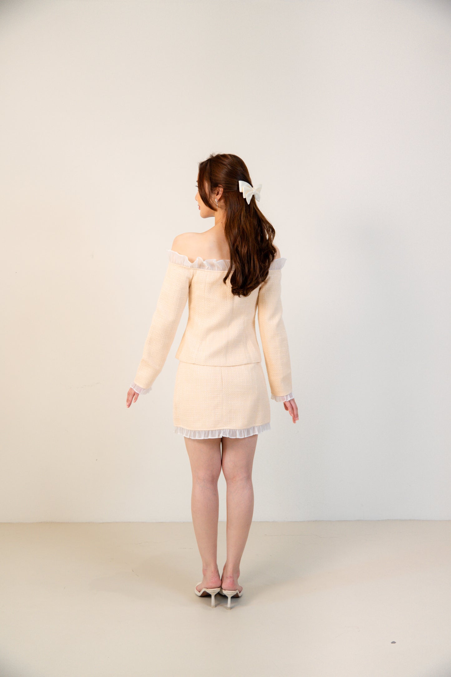 Elise Skirt Set Beige